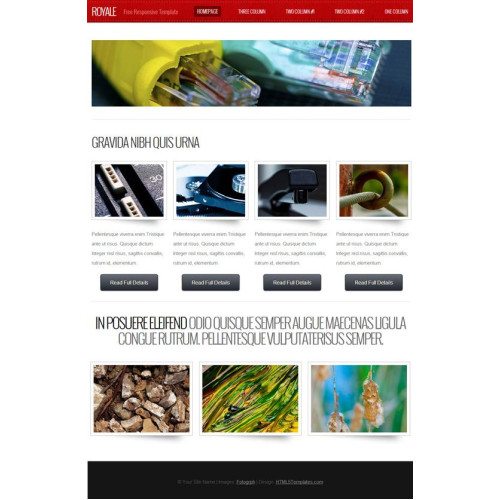 Легкий и интересный шаблон сайта