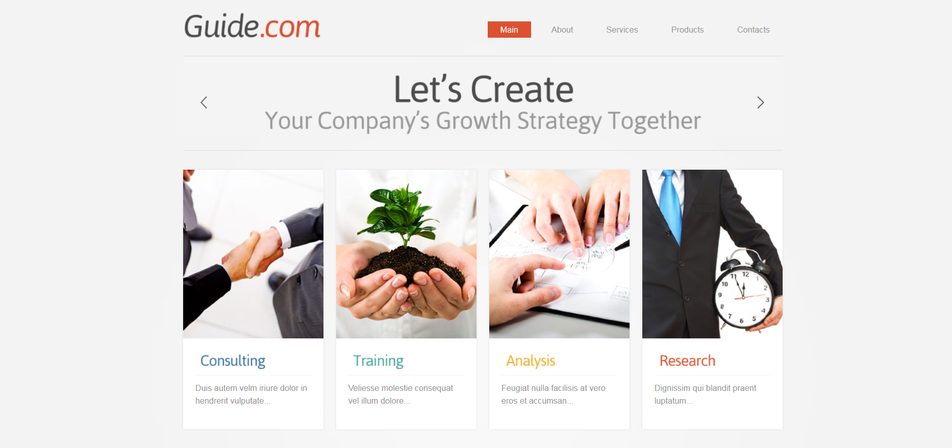 Шаблон сайта Бизнес №90