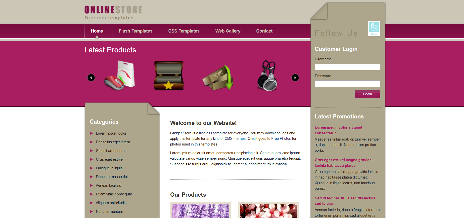 Шаблон сайта Интернет-магазины №428