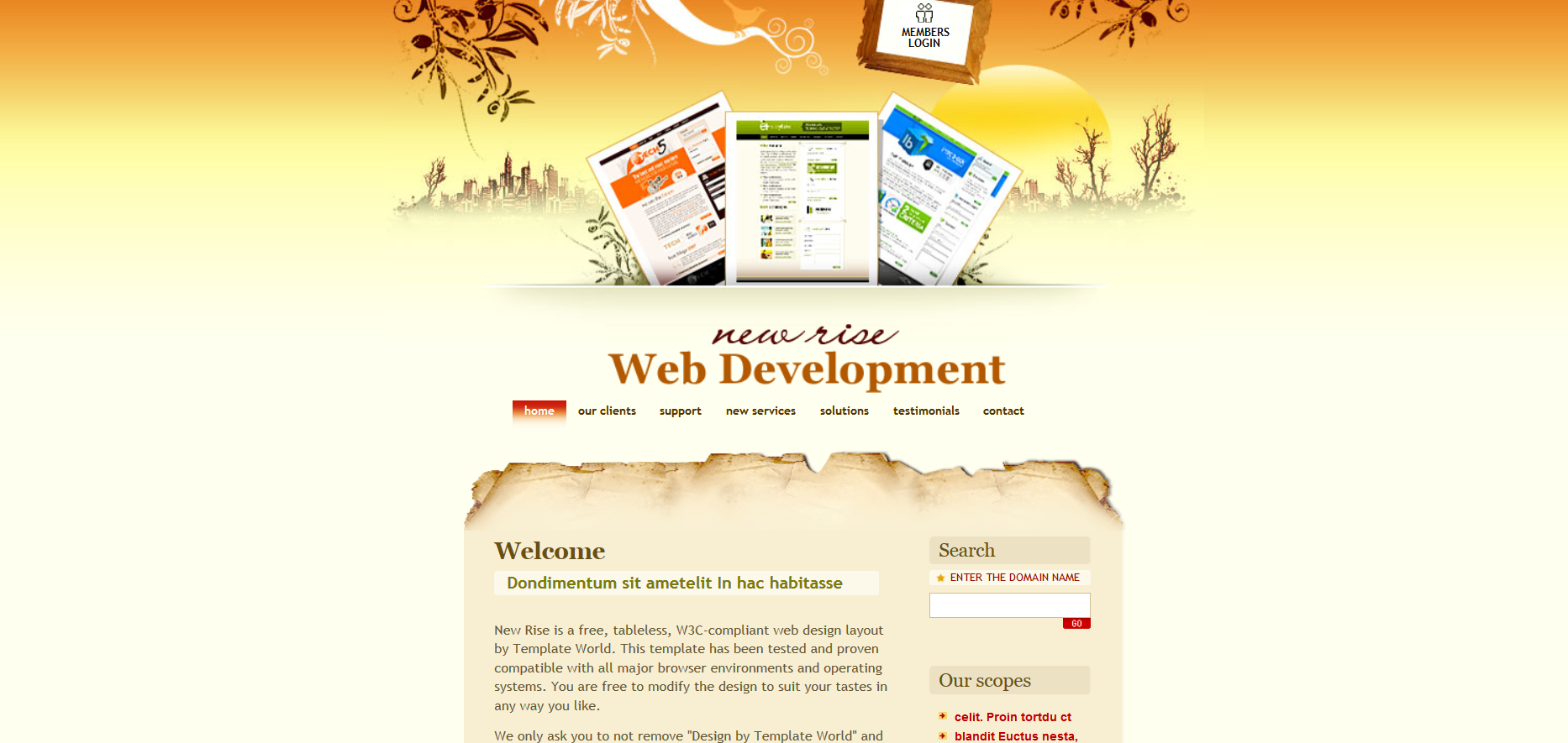 Шаблон сайта Персональные №179