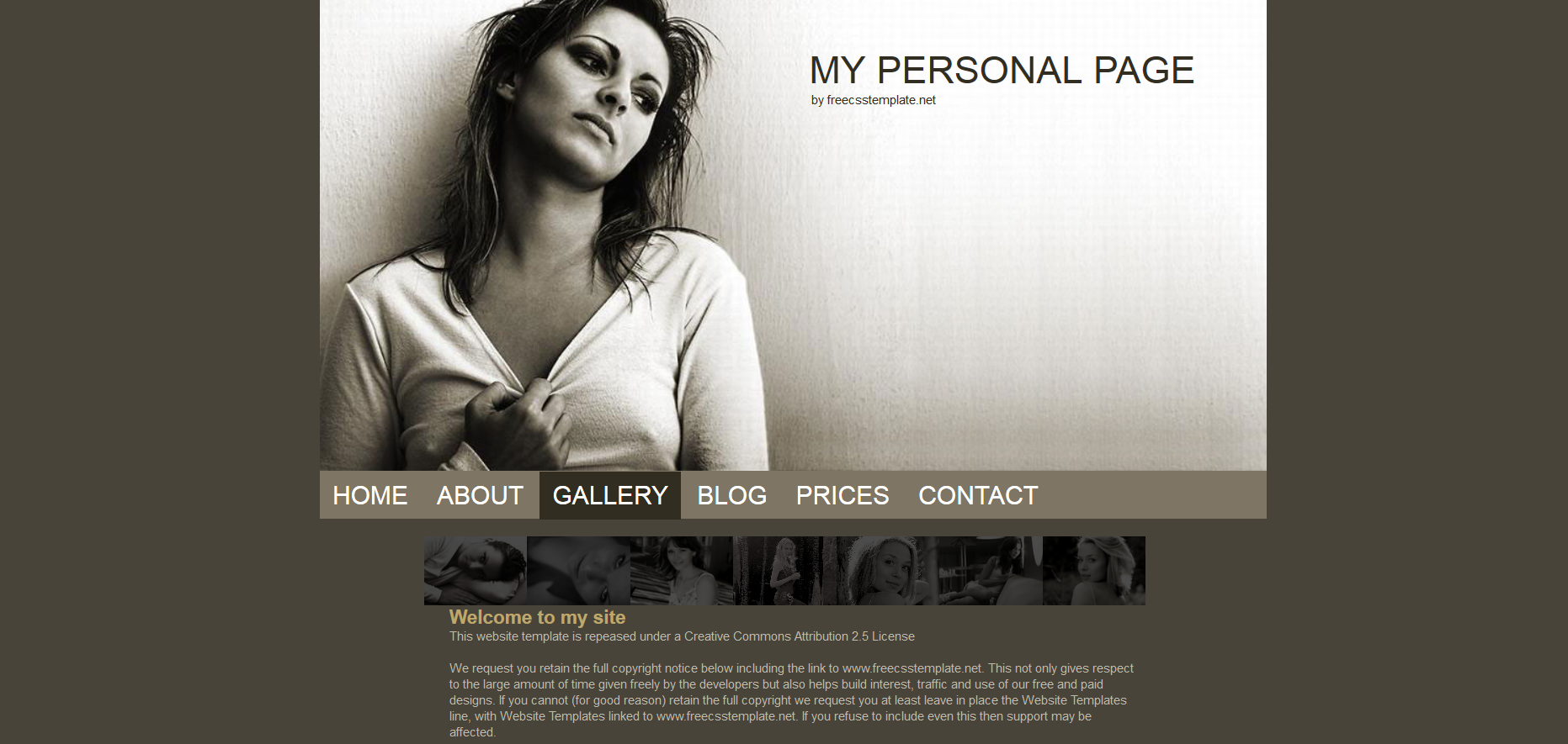 Шаблон сайта Персональные №351