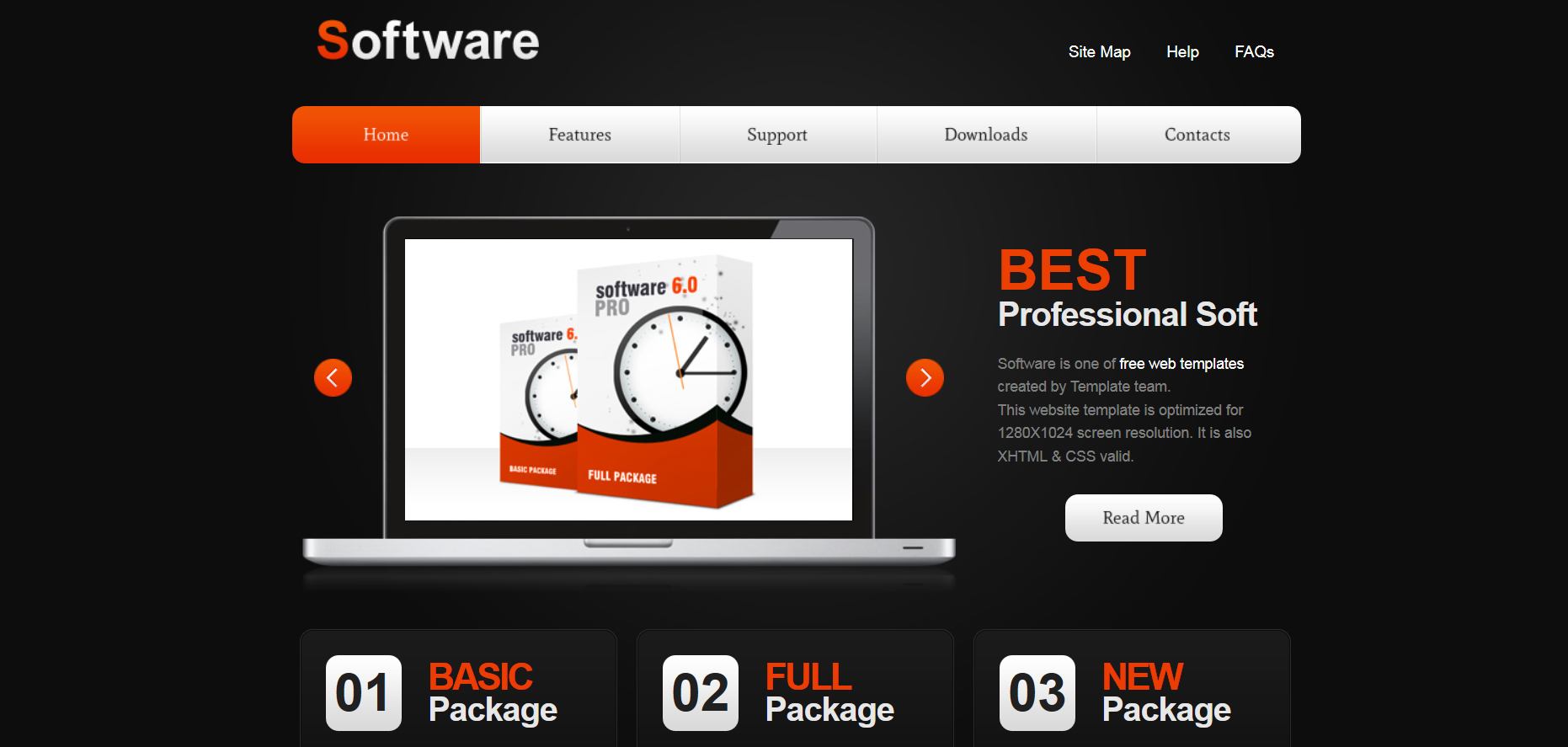 Шаблон сайта Софт №100